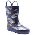 Haifisch - Front - Cotswold Jungen Gummistiefel