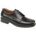 Schwarz - Front - Amblers Birmingham Gibson Herren Schnürschuhe - Schuhe