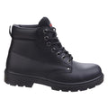 Schwarz - Back - Centek Herren Leder-Sicherheitsstiefel FS331 S3 zum Schnüren