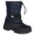 Marineblau-Schwarz - Front - Cotswold Kinder Icicle Schneestiefel - Winterstiefel