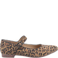 Braun-Schwarz - Back - Hush Puppies - Damen Riemchenschuhe "Melissa", Leopard, Wildleder