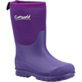 Violett - Front - Cotswold - Kinder Gummistiefel "Hilly", Neopren