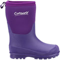 Violett - Back - Cotswold - Kinder Gummistiefel "Hilly", Neopren