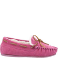 Pink - Back - Hush Puppies - Kinder Hausschuhe "Addison", Wildleder