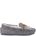 Grau - Back - Hush Puppies - Kinder Hausschuhe "Addison", Wildleder