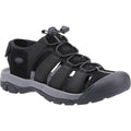 Schwarz - Front - Hush Puppies - Herren Sandalen "Peru"