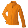 Orange-Carbongrau - Front - James and Nicholson Damen Fleecejacke