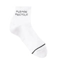 Weiß - Back - Girlfriend Collective - "Please Recycle" Knöchelsocken für Damen