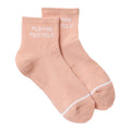 Nebelhafte Rose - Front - Girlfriend Collective - "Please Recycle" Knöchelsocken für Damen