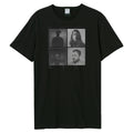 Schwarz - Front - Amplified - "4 Faces" T-Shirt für Herren-Damen Unisex