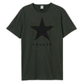 Holzkohle - Front - Amplified - "Black Star" T-Shirt für Herren-Damen Unisex