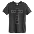 Holzkohle - Front - Amplified - "Cross" T-Shirt für Herren-Damen Unisex