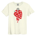 Weiß - Front - Amplified - "American Idiot Heart Grenade" T-Shirt für Herren-Damen Unisex