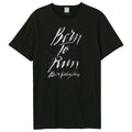 Schwarz - Front - Amplified - "Born To Run" T-Shirt für Herren-Damen Unisex