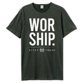 Holzkohle - Front - Amplified - "Worship" T-Shirt für Herren-Damen Unisex