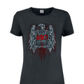 Holzkohle - Back - Amplified - "Ammunition Eagle" T-Shirt-Kleid für Damen