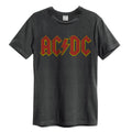 Anthrazit - Front - Amplified - "AC-DC Logo" T-Shirt für Herren-Damen Unisex