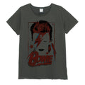 Anthrazit - Front - Amplified - "Aladdin Sane" T-Shirt für Damen