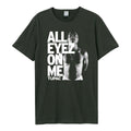 Holzkohle-Weiß - Front - Amplified - "All Eyes On Me" T-Shirt für Herren-Damen Unisex