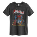 Holzkohle - Front - Amplified - "Defenders Of The Faith" T-Shirt für Herren-Damen Unisex