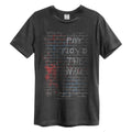 Holzkohle - Front - Amplified - "The Wall" T-Shirt für Herren-Damen Unisex