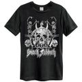 Schwarz - Front - Amplified - "Dancing Skulls" T-Shirt für Herren-Damen Unisex