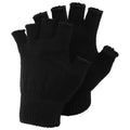 Schwarz - Front - Magic Gloves Herren Winter Handschuhe Fingerlos