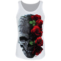 Weiß - Front - Requiem Collective Damen Tanktop Immortal Bloom