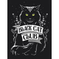 Schwarz - Side - Grindstore Damen T-Shirt Black Cat Club