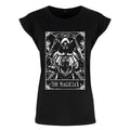 Schwarz - Front - Deadly Tarot Damen T-Shirt The Magician