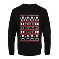 Schwarz - Front - Grindstore Herren Weihnachtspullover This Is As Jolly As I Get