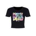 Schwarz - Front - Grindstore - "Pretty Dead" Kurzes Top für Damen