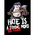 Schwarz - Side - Psycho Penguin - "Hate Is The Right Word" Kapuzenpullover für Herren