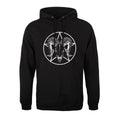 Schwarz - Front - Grindstore - "Ram Skull" Kapuzenpullover für Herren