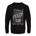 Schwarz-Weiß - Front - Grindstore - "Grumpy Fuckers Club" Sweatshirt für Herren