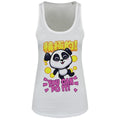 Weiß - Front - Handa Panda Damen Tanktop You Can Do It