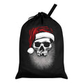 Schwarz - Front - Grindstore Nikolaussack mit Weihnachtsmann-Totenkopf