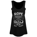 Schwarz - Front - Grindstore Damen Tanktop Nope Ouija