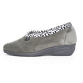 Grau - Side - Lunar - Damen Hausschuhe "Paloma", Leo-Muster