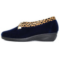 Marineblau - Side - Lunar - Damen Hausschuhe "Paloma", Leo-Muster