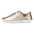 Gold - Back - Lunar - Damen Leinenschuhe "St Ives", Leder