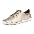 Gold - Close up - Lunar - Damen Leinenschuhe "St Ives", Leder