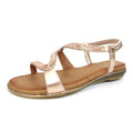 Rosenrot - Close up - Lunar - Damen Sandalen "Emilia", S-Muster