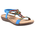 Blau - Front - Lunar - Damen Sandalen "Mariella", Perlen-besetzt