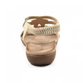 Beige - Side - Lunar - Damen Sandalen "Mariella", Perlen-besetzt