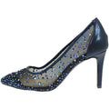 Marineblau - Side - Lunar - Damen Pumps "Argo", Netzmaterial