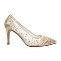 Roségold - Back - Lunar - Damen Pumps "Argo", Netzmaterial