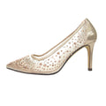 Roségold - Side - Lunar - Damen Pumps "Argo", Netzmaterial