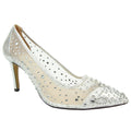 Silber - Front - Lunar - Damen Pumps "Argo", Netzmaterial