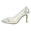 Silber - Side - Lunar - Damen Pumps "Argo", Netzmaterial